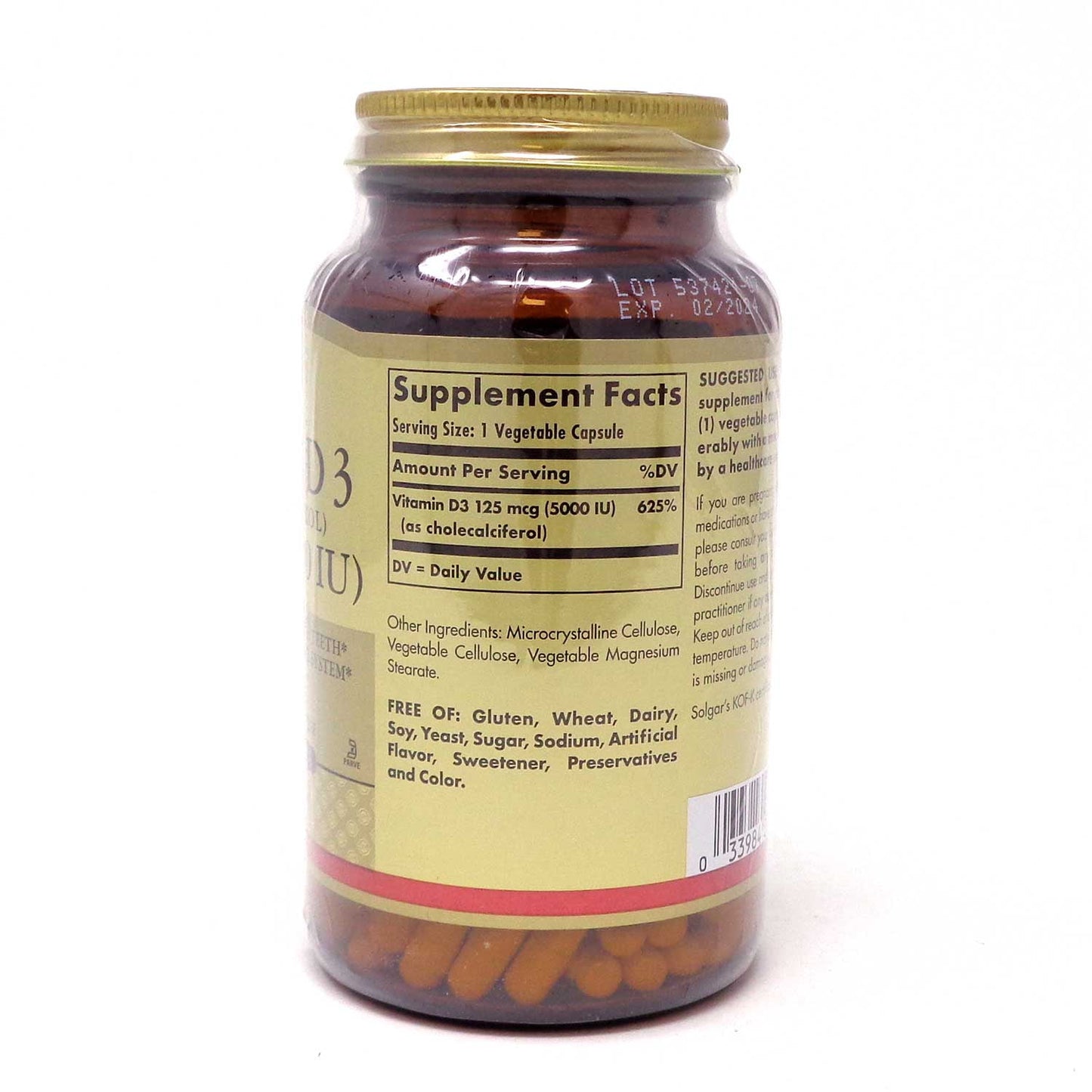 SOLGAR LIQ VIT D3 5000IU