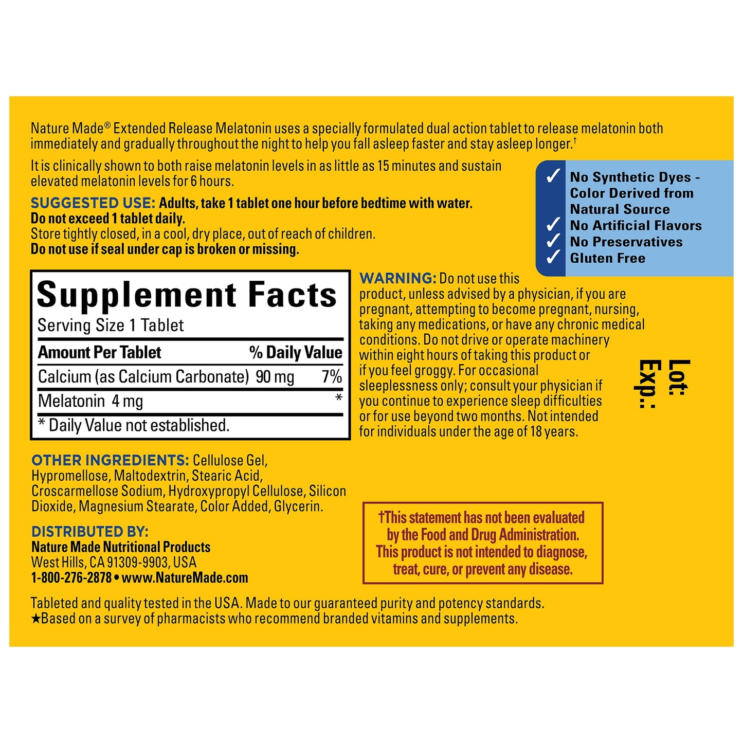 MELATONIN TABLET 240CT NAT MADE