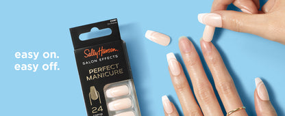 Sally Hansen Salon Effects Perfect Manicure Nails Kit - Affairy To Remember, 24 count
