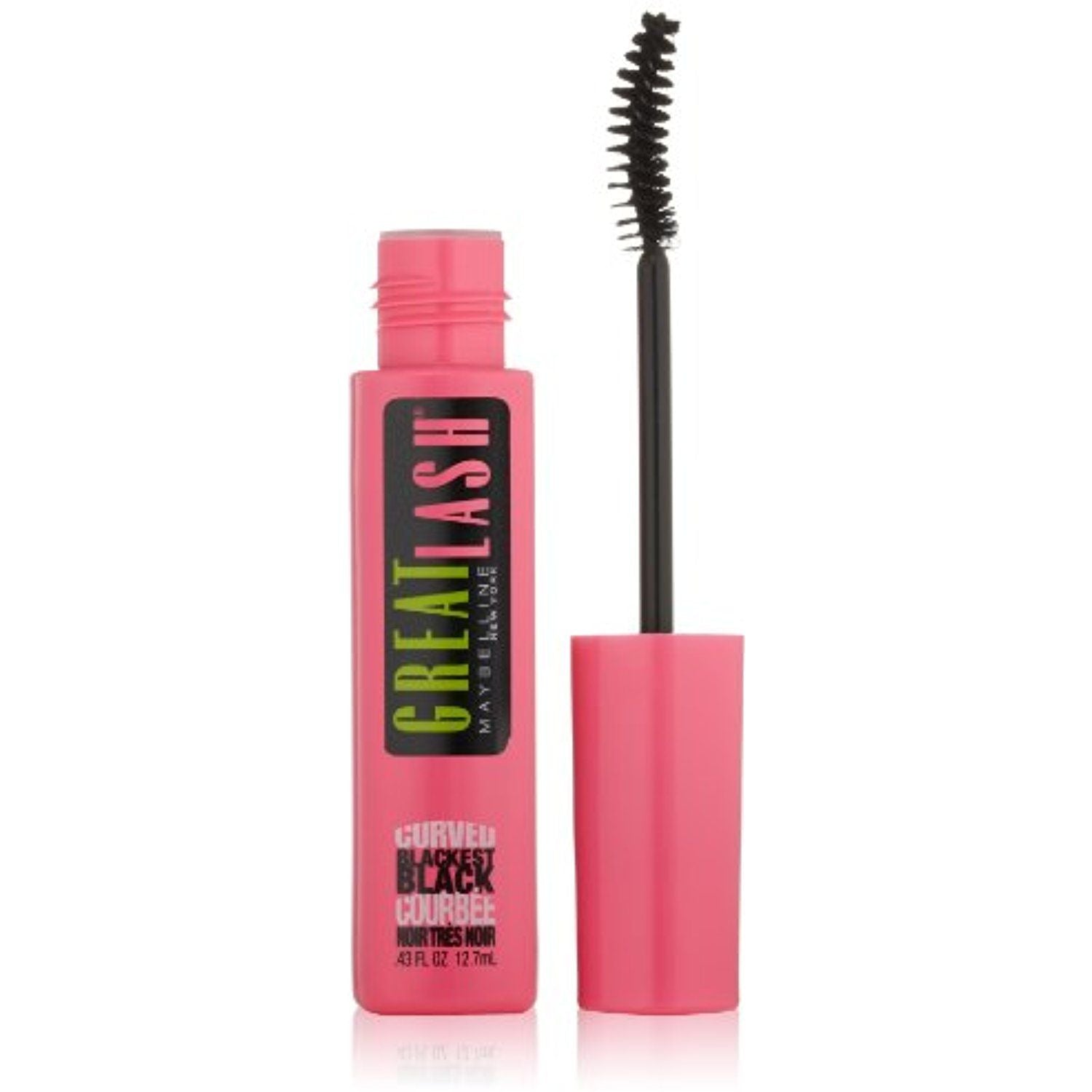 MAYBELLINE New York Great Lash Curved Washable Mascara, 120 Blackest Black, 0.43 oz