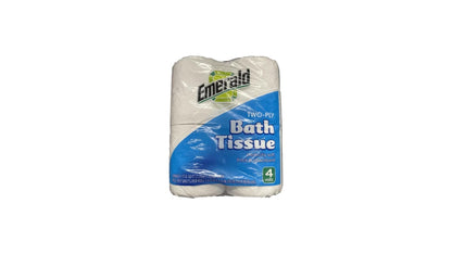 EMERALD BRAND BATH TISSUE,2 PLY 4 PACK