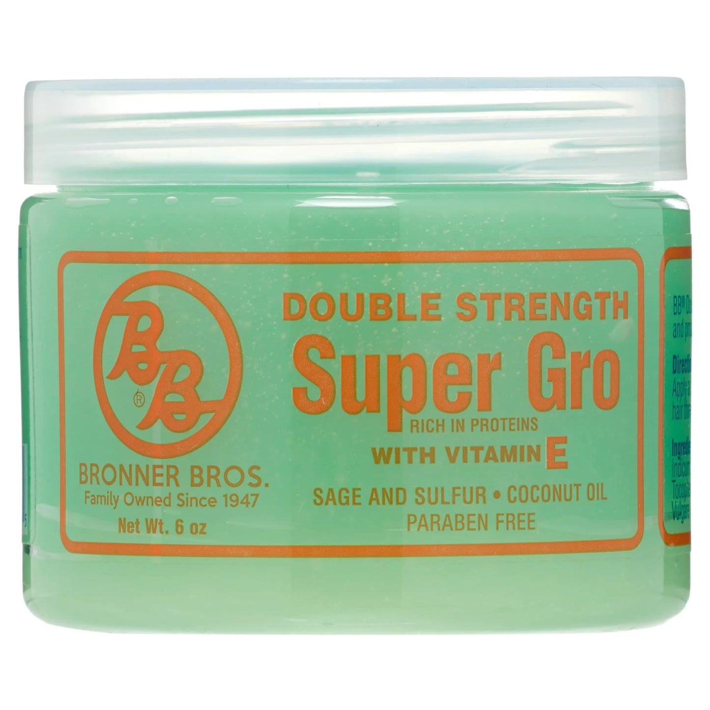 Bronner Bros Double Strength Super Gro with Vitamin E, 6 oz