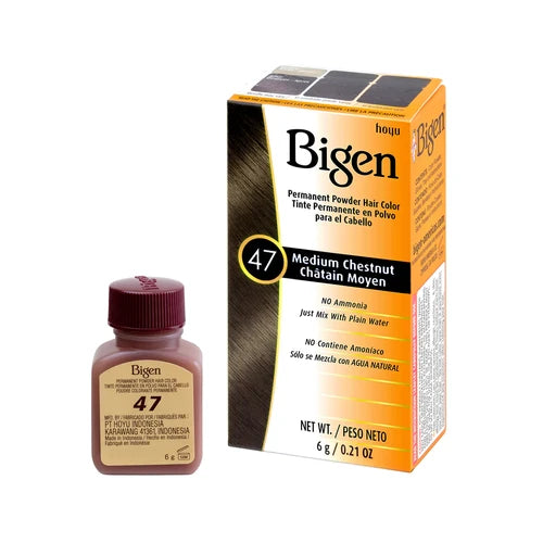 Bigen Powder Hair Color #47 Medium Chestnut 0.21oz