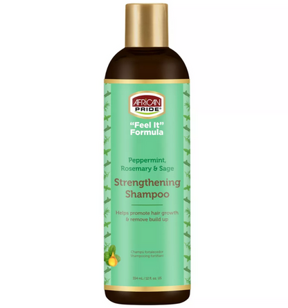 African Pride Feel It Formula Strengthening Shampoo 12oz