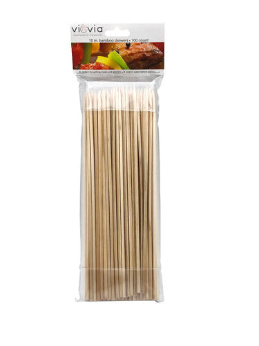 VIOVIA 10" BAMBOO SKEWERS 100C