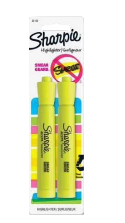 Sharpie Gel Highlighter Smear Advanced