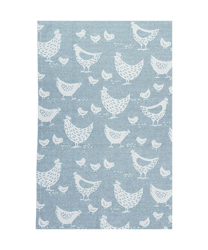 MUkitchen 100% Cotton Jacquard Woven Towel - Farm To Table, 20"x30"