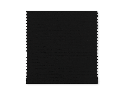 MUkitchen 100% Cotton Ridged Solid Cloth - Onyx, 12"x12"