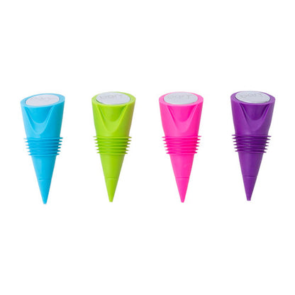 barY3 Silicone Wine Stopper - Assorted, 4 count