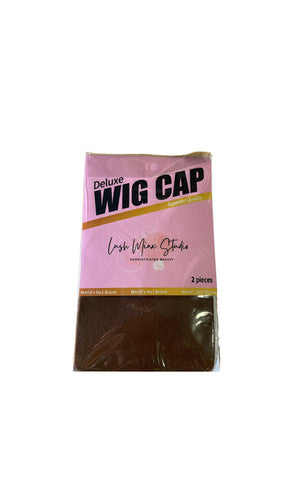 Kiss Red Wig Cap Natural Brown 2 Count (12in)