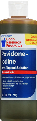 GNP POVIDONE IODINE 10% SOL 8OZ