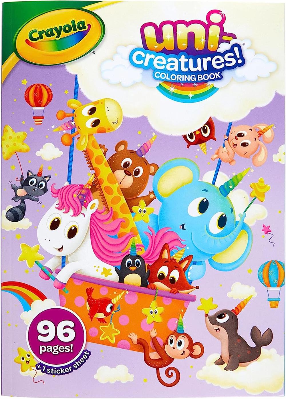 Crayola Uni-Creatures Coloring Book, 96 pages