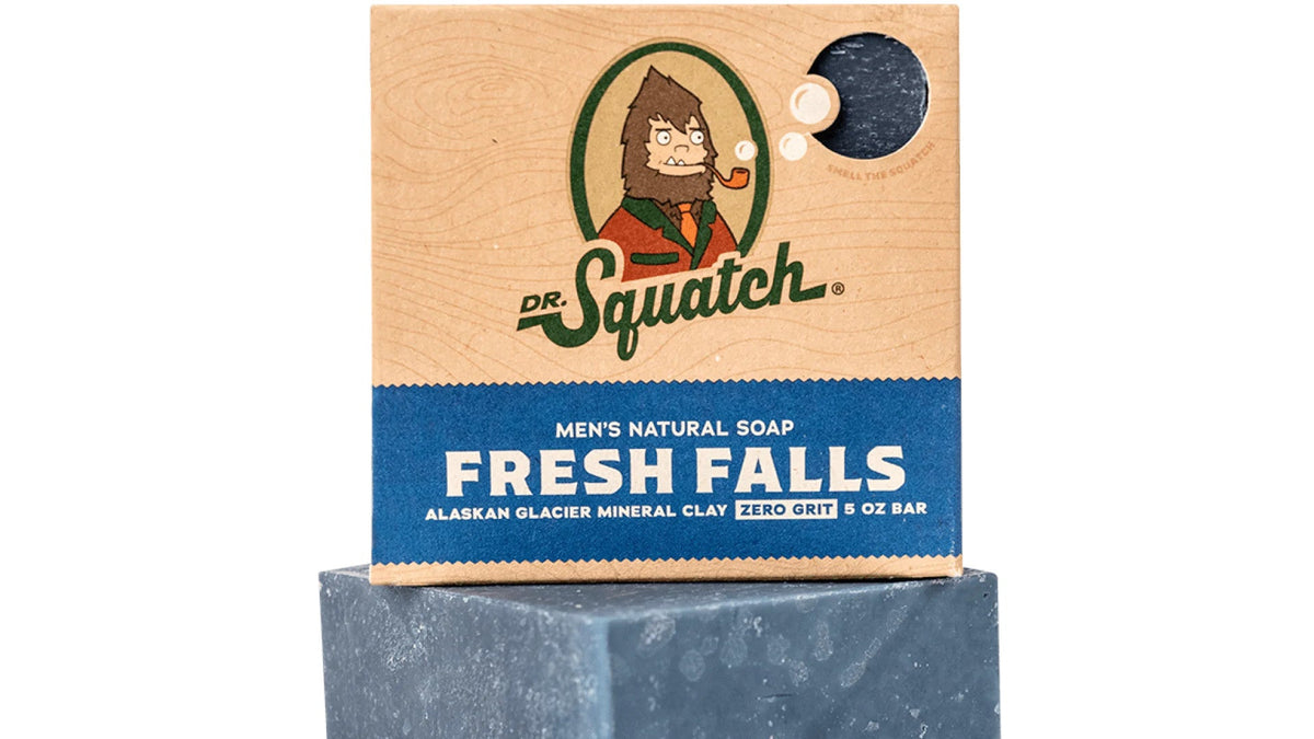 DR. SQUATCH BAR SOAP,MENS,FRESH FALLS