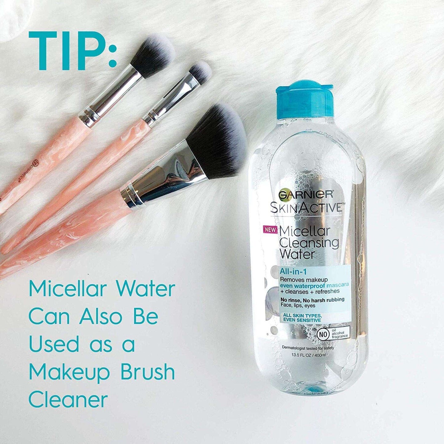 Garnier SkinActive Micellar Cleansing Water - All-In-1 Waterproof, 3.4 oz