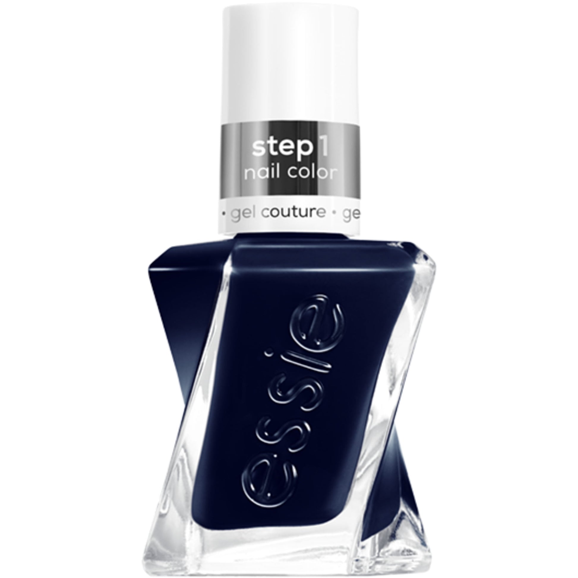 essie gel couture gel-like nail polish, vegan, blue, behind the glass, 0.46 fl oz