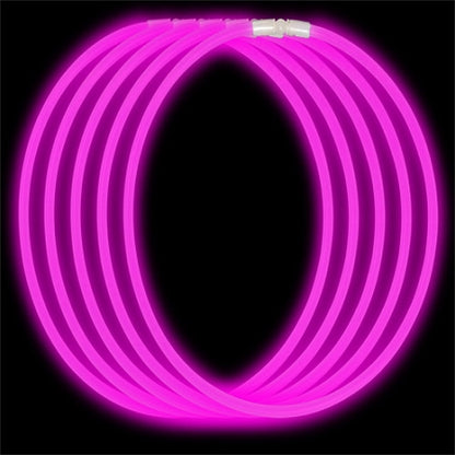 GLOW NECKLACE PINK 20"