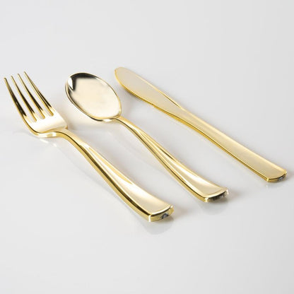 SENSATIONS Assorted Plastic Cutlery - Gold, 24 count
