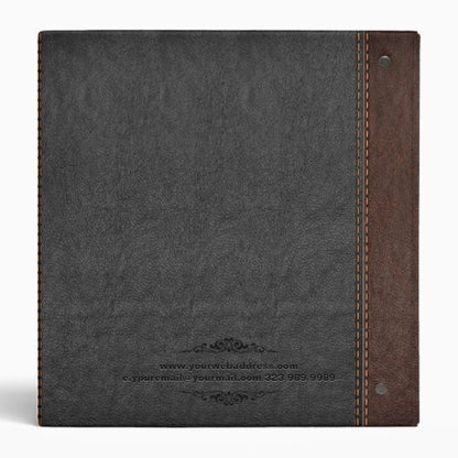 samsill Vintage Leather Binder - Brown, 1"
