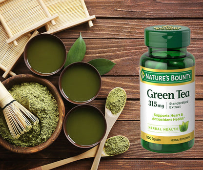 GREEN TEA EXT 315MG CAP 100CT NAT BOUNTY