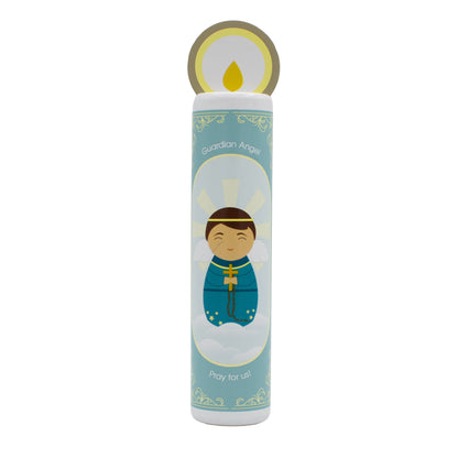 Star Candle Prayer Candle, 8in - Guardian Angel