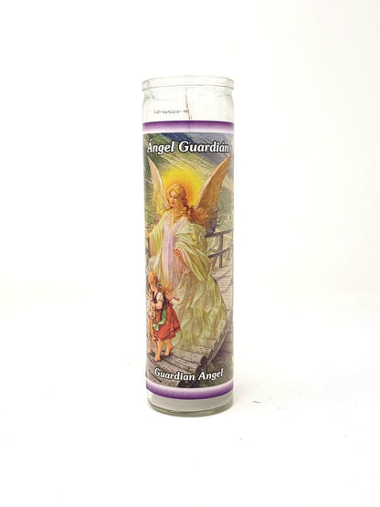 Star Candle Prayer Candle, 8in - Guardian Angel