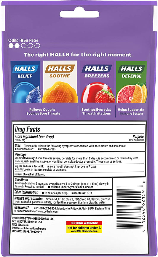 HALLS FRT BRZRS LZ 7MG 25 CL/BR
