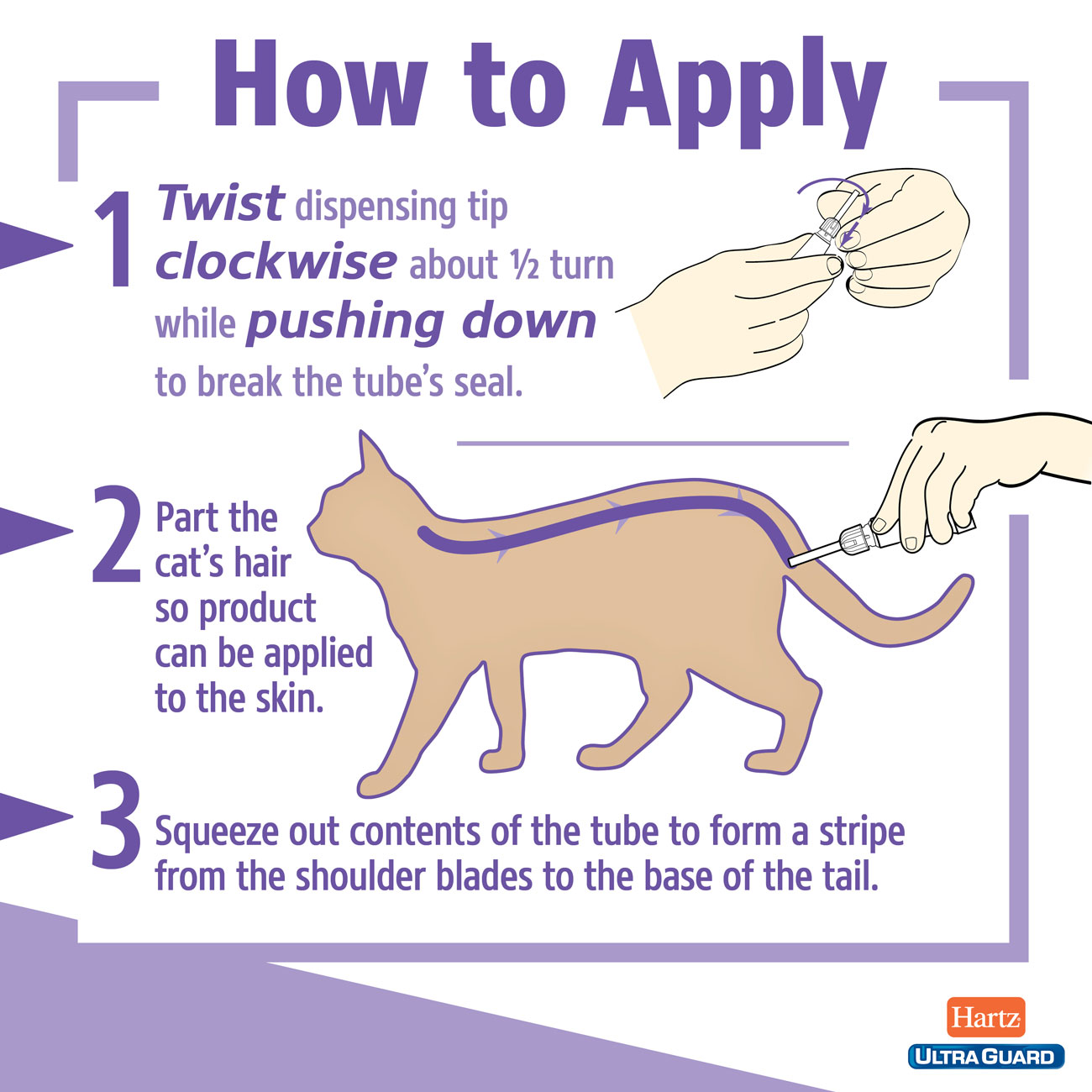 Hartz UltraGuard Plus Drops for Cats Over 5 Pounds, 3 count