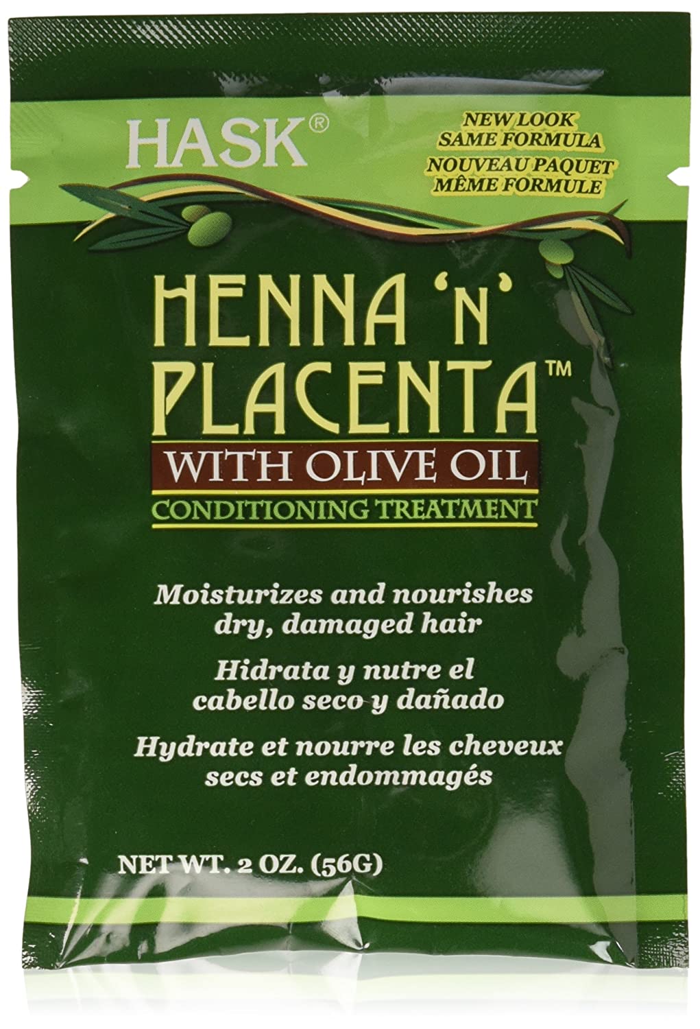 Hask Pks Placenta+Olive Oil 2oz Treat Display(12in)