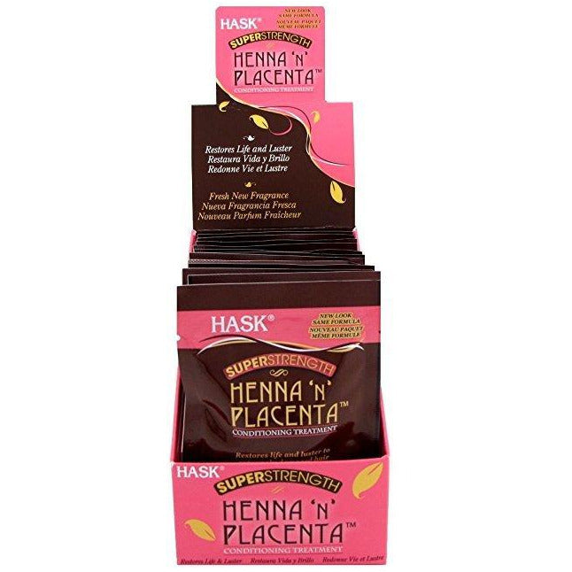 Hask Pks Henna & Placenta 2oz Conditioning Treatment (12in)