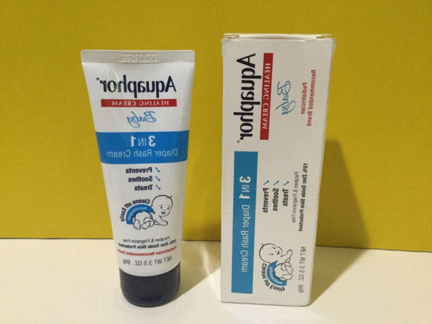 Aquaphor Baby Healing Cream 3-In-1 Diaper Rash 3.5oz