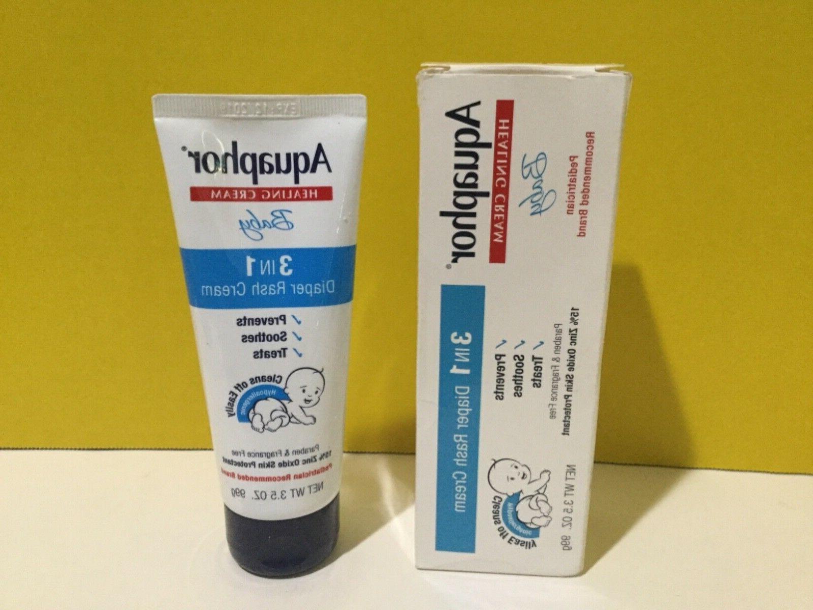 Aquaphor Baby Healing Cream 3-In-1 Diaper Rash 3.5oz