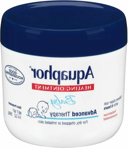Aquaphor Baby Healing Ointment Advanced Therapy Skin Protectant for Dry Skin and Diaper Rash Ointment, 7 oz