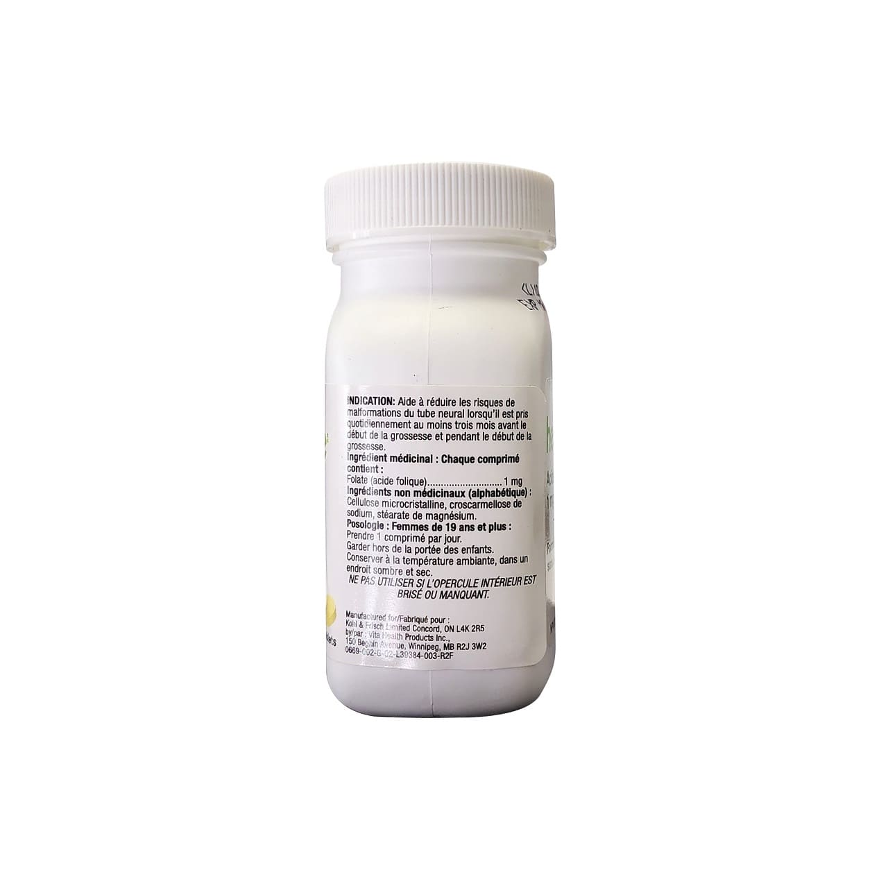 FOLIC ACID 1 MG TAB 100 (10X10) UD