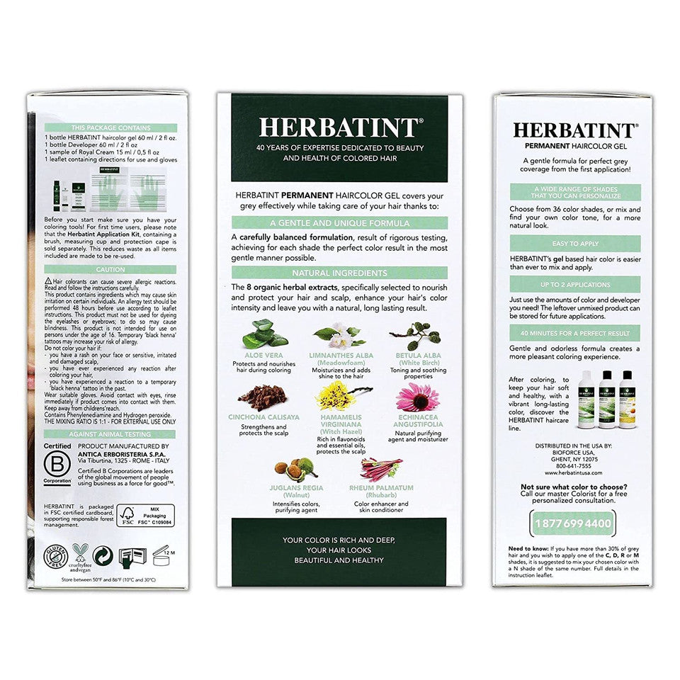 HERBATINT HAIR COLOR,6D,DRK GLD BLN