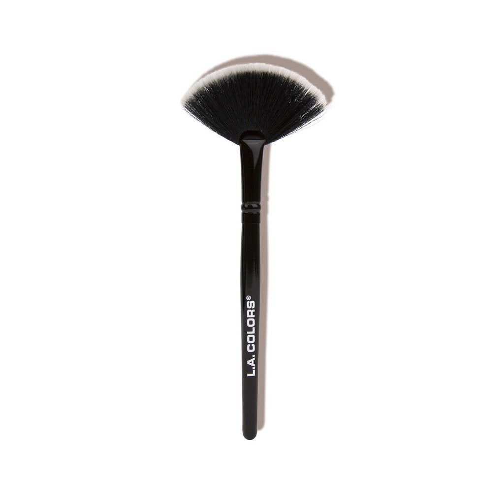 L.A. COLORS Deluxe Shimmer Highlighter & Fan Brush - Champagne