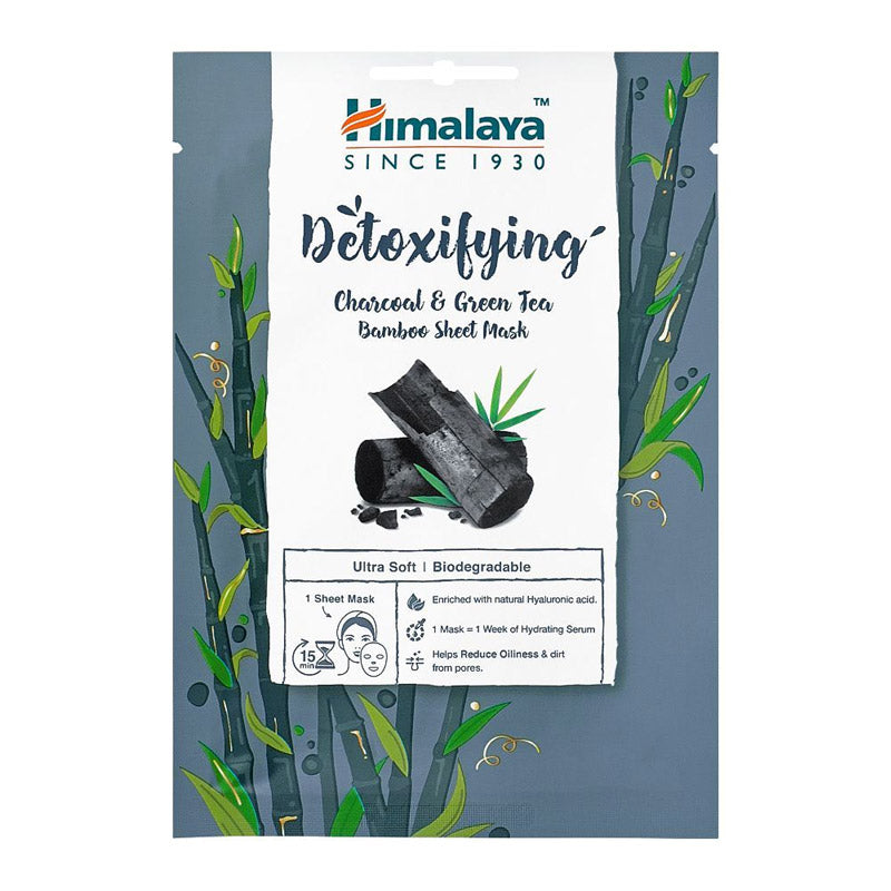 Freeman Essentials Charcoal & Green Tea Detoxifying Face Sheet Mask for Oily Skin