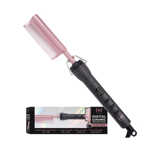 Hot Beauty Pressing Comb Curved Teeth