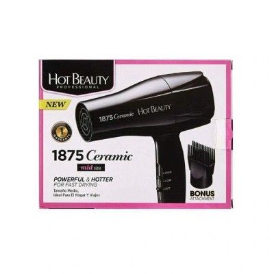 Hot Beauty Dryer 1875 Watt Ceramic Mid Size Purple