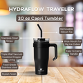 HYDRAFLOW Capri Tumbler, 30 oz - Black