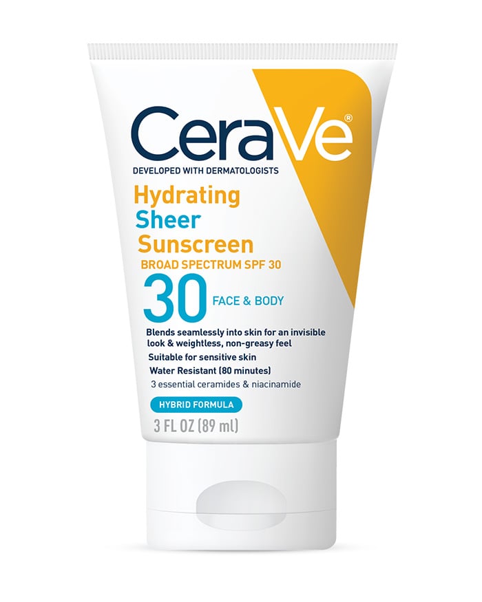 Cerave Sunscreen Hydrating Spf#30 Sheer Face & Body 3oz