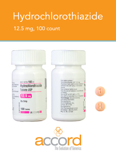 HYDROCHLOROTHIAZIDE TB 12.5MG 100