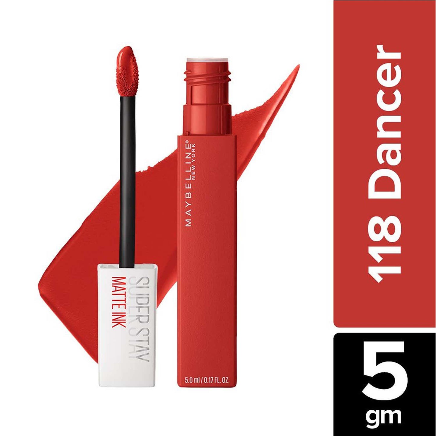 MAYBELLINE New York Super Stay Matte Ink Liquid Lipstick, 118 Dancer, 0.17 oz