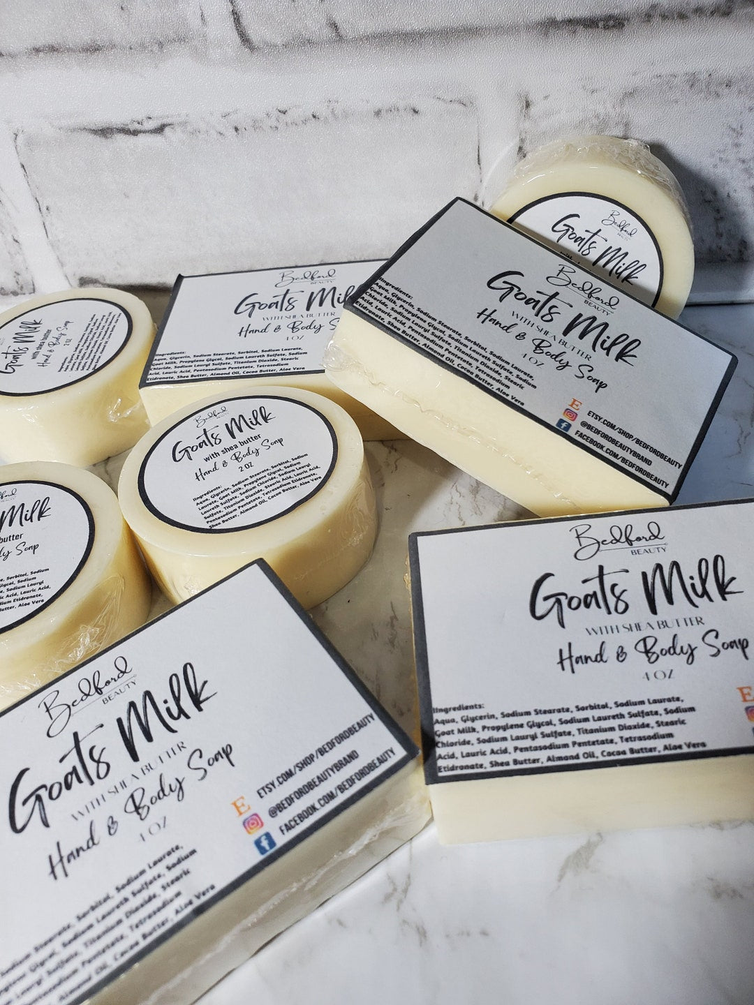 Sunaroma Soap Bar Goats Milk Shea Butter + Honey 8oz