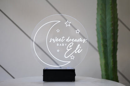 LED MOON STARS NIGHT LIGHT