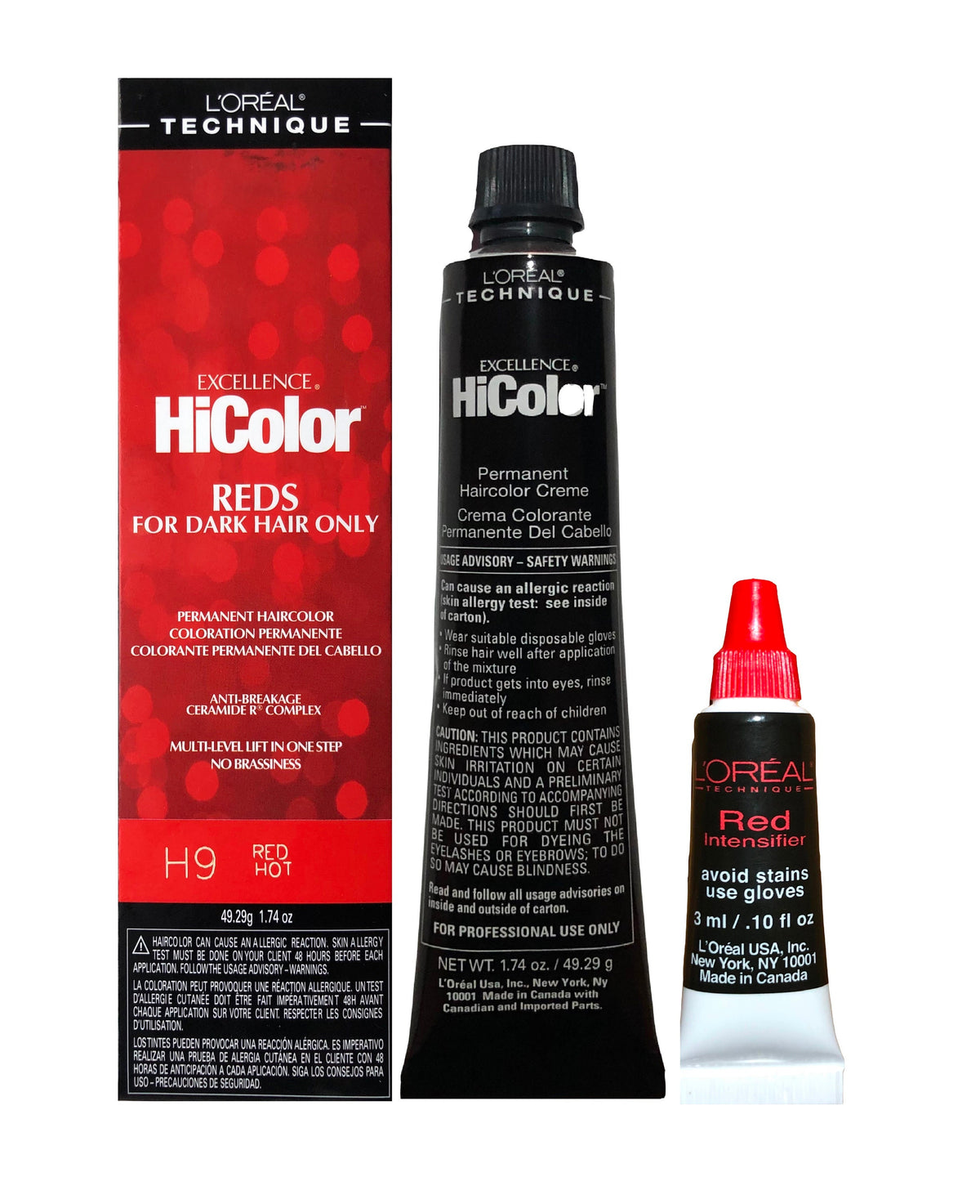 Loreal Excel Hicolor H09 Tube Red Hot 1.74oz
