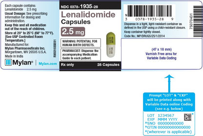 LENALIDOMIDE CP 25MG 21 DSHP