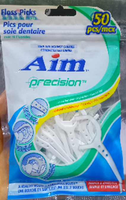 Aim Floss Picks Precision 60 Count