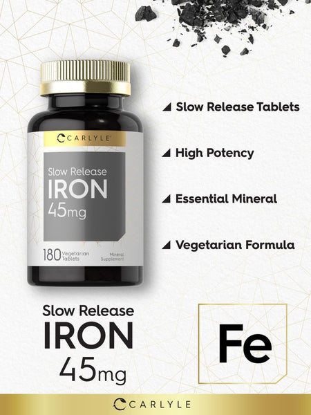 SLOW RELEASE IRON TB 45MG 50 1/D