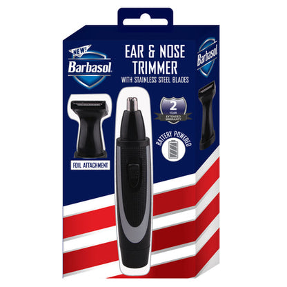 Barbasol Trimmer Ear & Nose With Foil Attach Battery Power