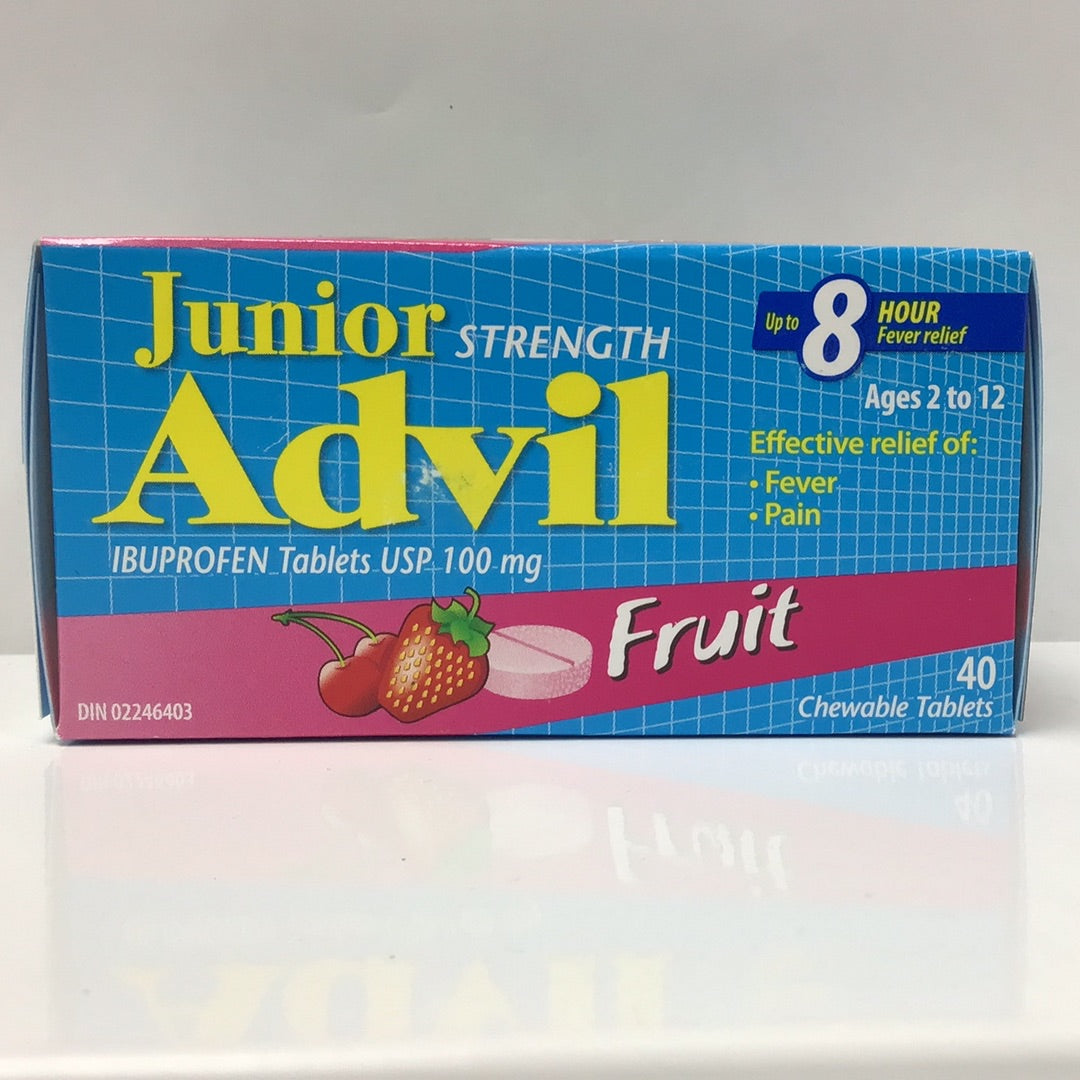 ADVIL CHILD FRUIT 100MG-5ML SUS 4OZ